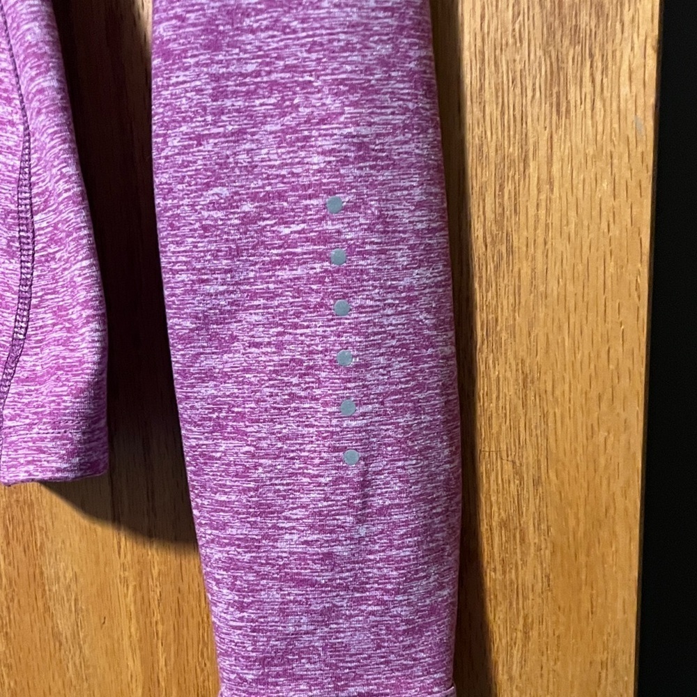 Nike Women's Heathered Purple Long Sleeve Top - Picture 13 of 14